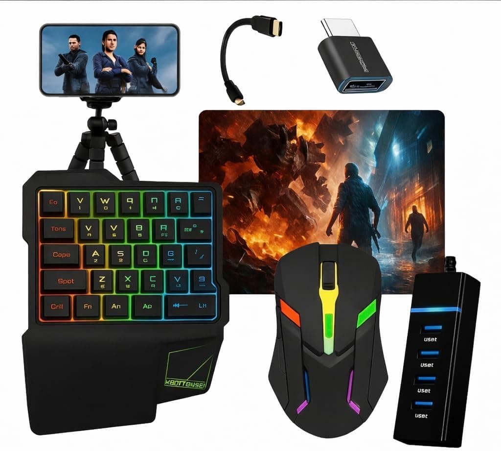 Kit Gamer Teclado Mouse Rgb + Kit Cel + Mouse Pad