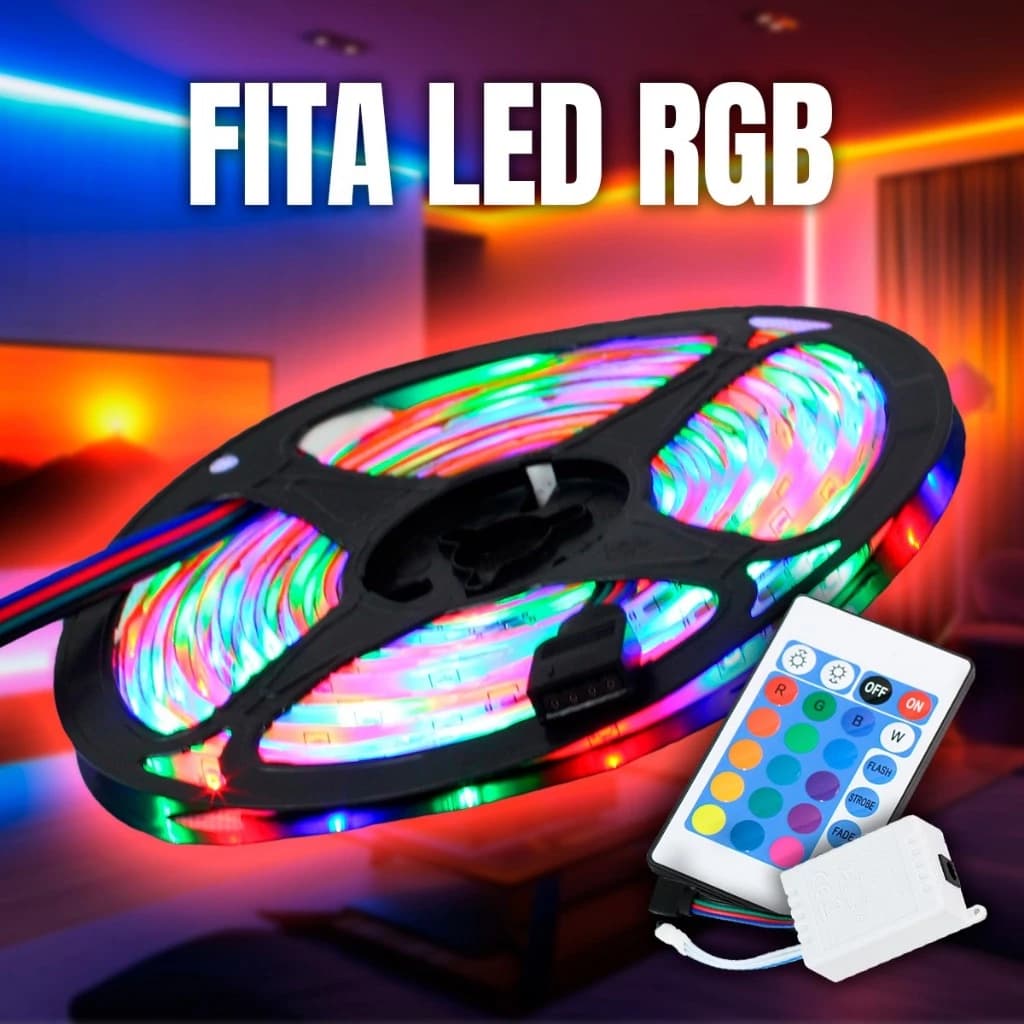 Fita Led Rgb 2 x Rolos 5M